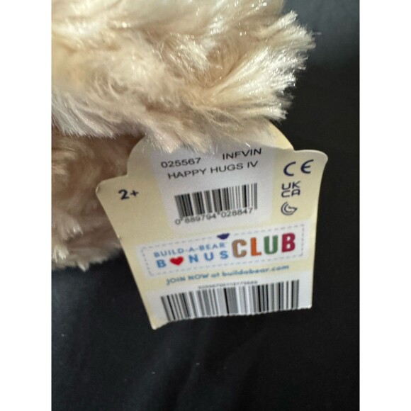 Build A Bear Tan Swirl Happy Hugs Cream Light Brown Teddy Bear Plush 16" “2015” - Picture 6 of 7